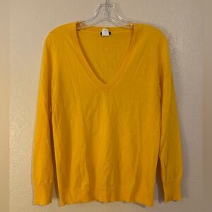 Merino Wool V-neck Sweater